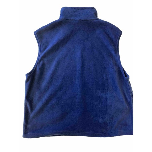 United States USA Men's Size Large Blue Fleece Vest Zip Up - Picture 6 of 7